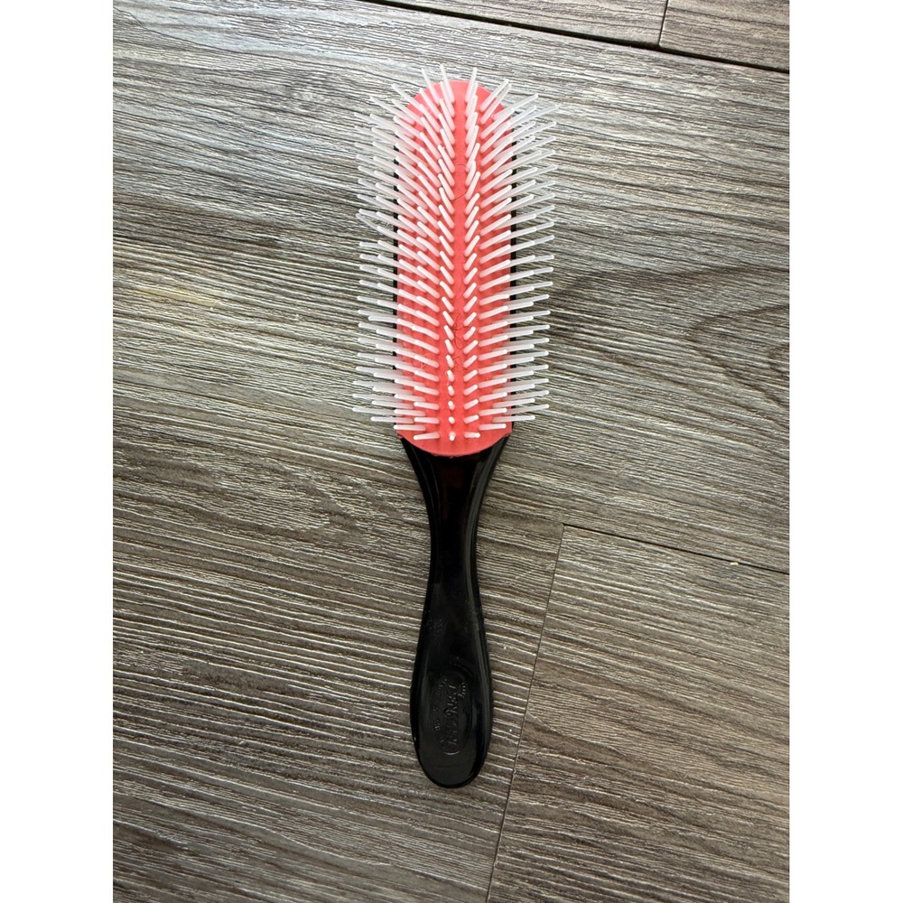 Denman D3 Original Styler 7 Row Hairbrush Black‎ Red Detangling Brush
